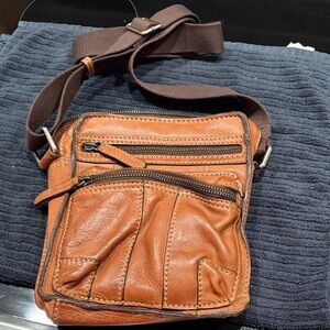 Brown Leather Crossbody Bag
